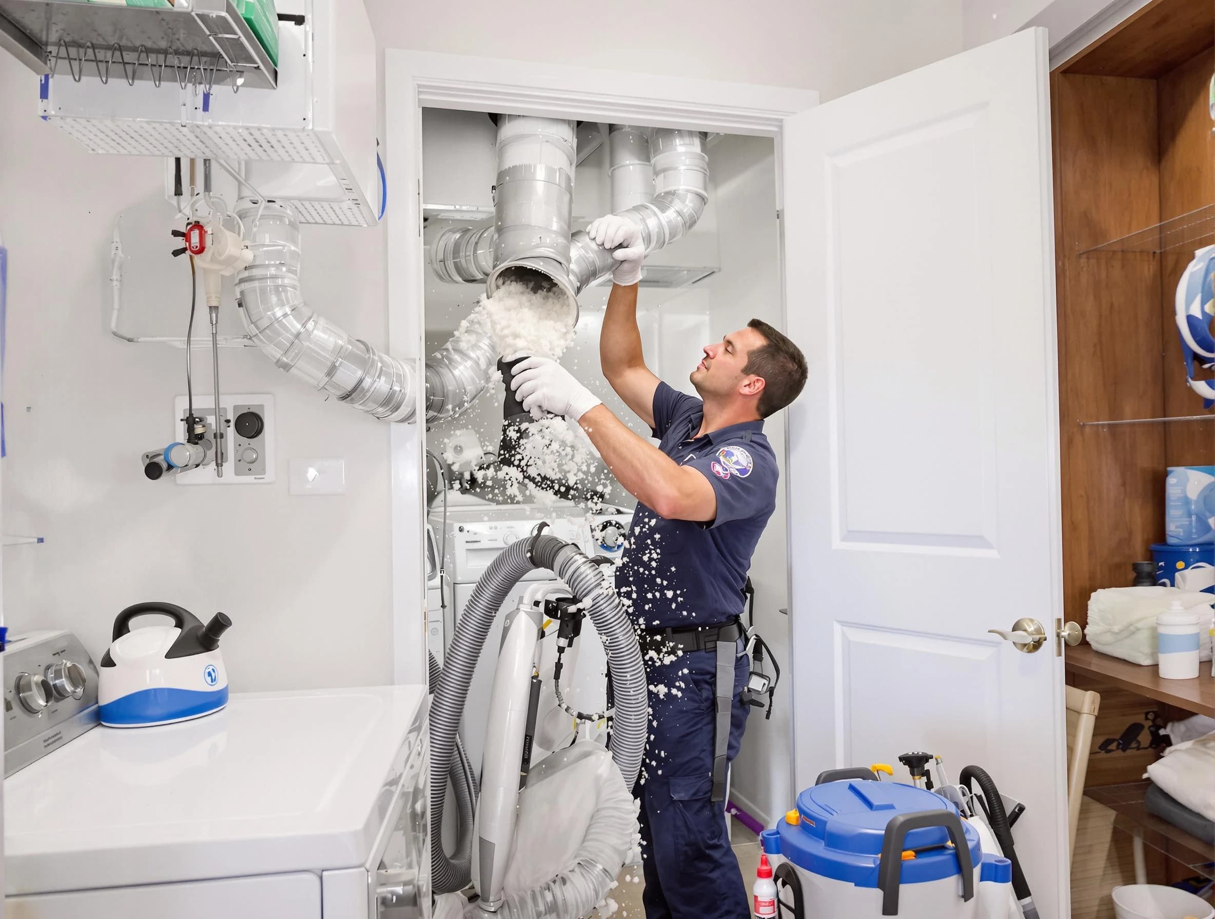 Odenville Dryer Vent Cleaning technician delivering thorough residential dryer vent cleaning service in Odenville